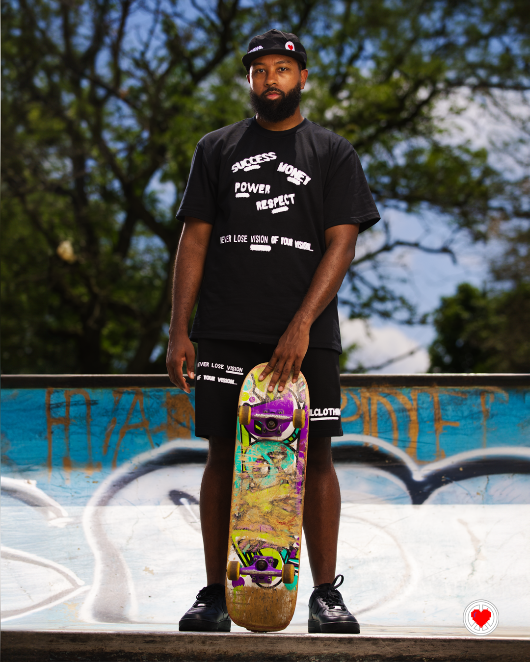 “Unisex Black & White Visionary Tee”