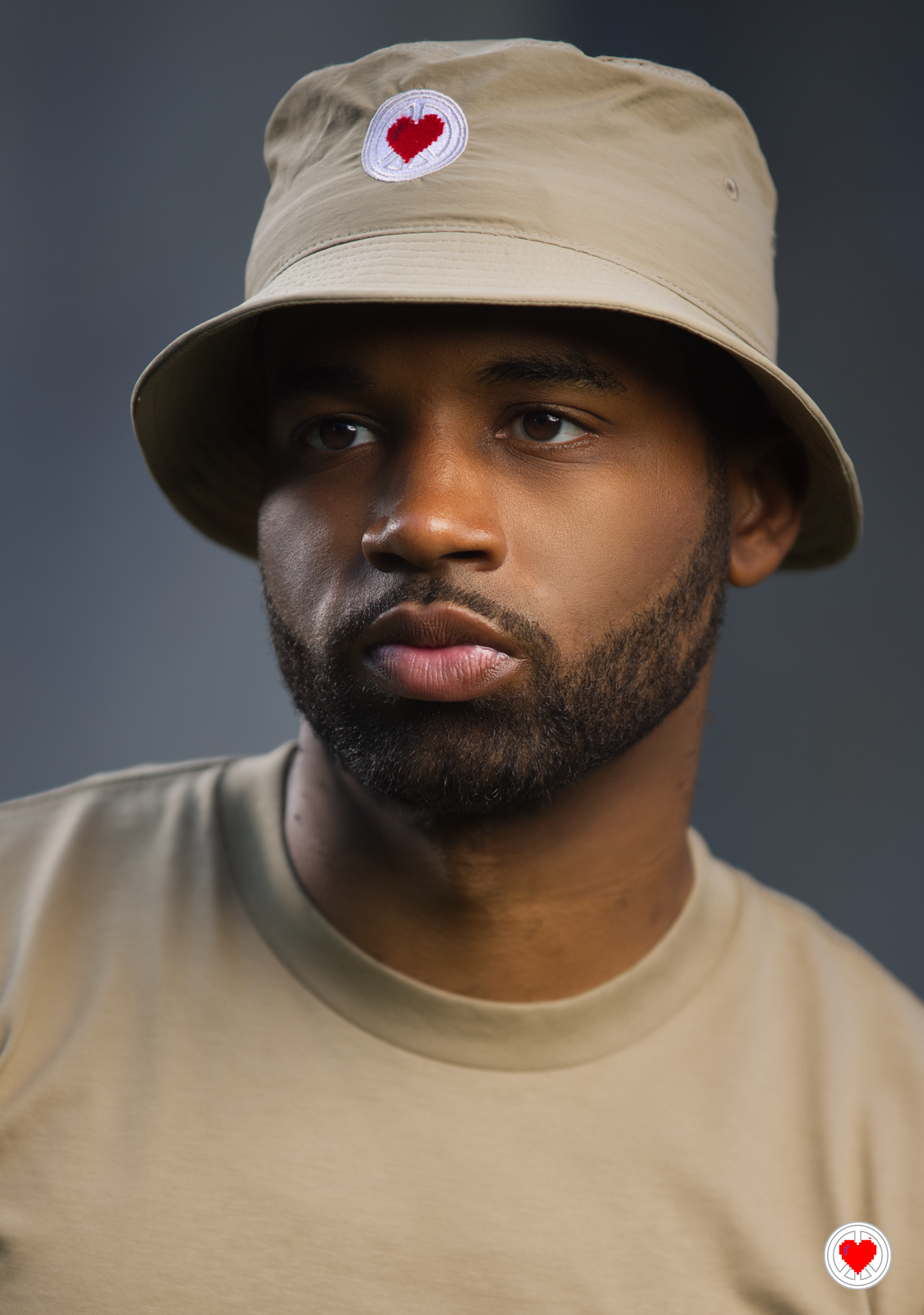 “Unisex Tan Nylon Bucket Hat”