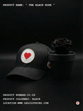"Unisex Black Heart Logo Trucker"