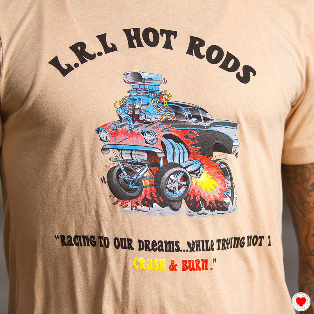"Unisex Tan Hot Rod T-shirt"
